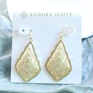 Kendra Scott Addie Drop Earrings Filigree Mix Gold